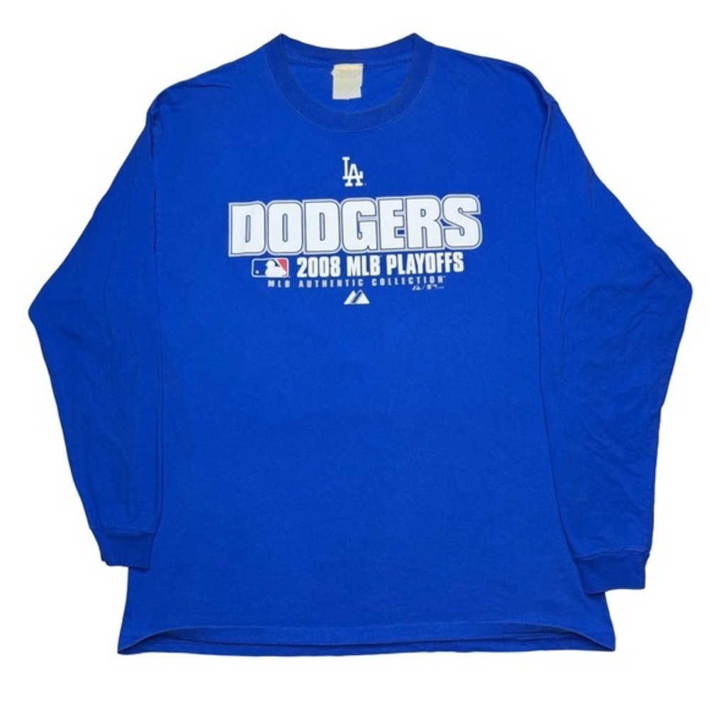 Vintage 2000s 2008 LA Dodgers baseball playoffs long sleeve shirt